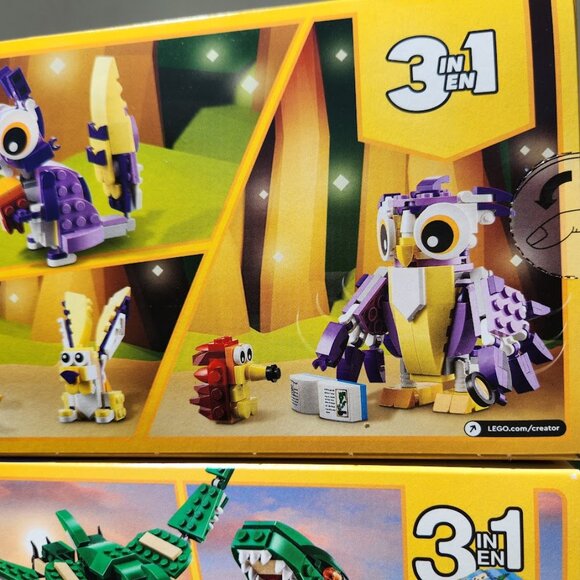 NEW LEGO Creator 3-in-1 BUNDLE Fantasy Forest Creatures Woodland Owl Dinosaurs - Picture 9 of 12